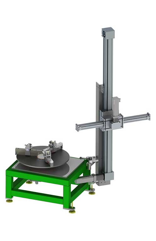 Turntable with Y- and Z-axis