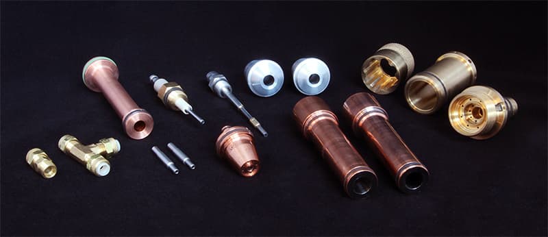 Spare parts, components HVOF spraying